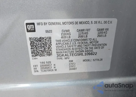 2024 GMC Terrain Awd Sle from USA, damaged, VIN 3GKALTEG5RL109822